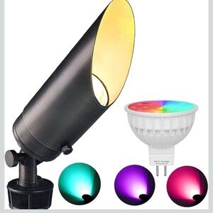NEW Open Box RGB Landscape Accent Light Adjustable Color Changing LED w Remote